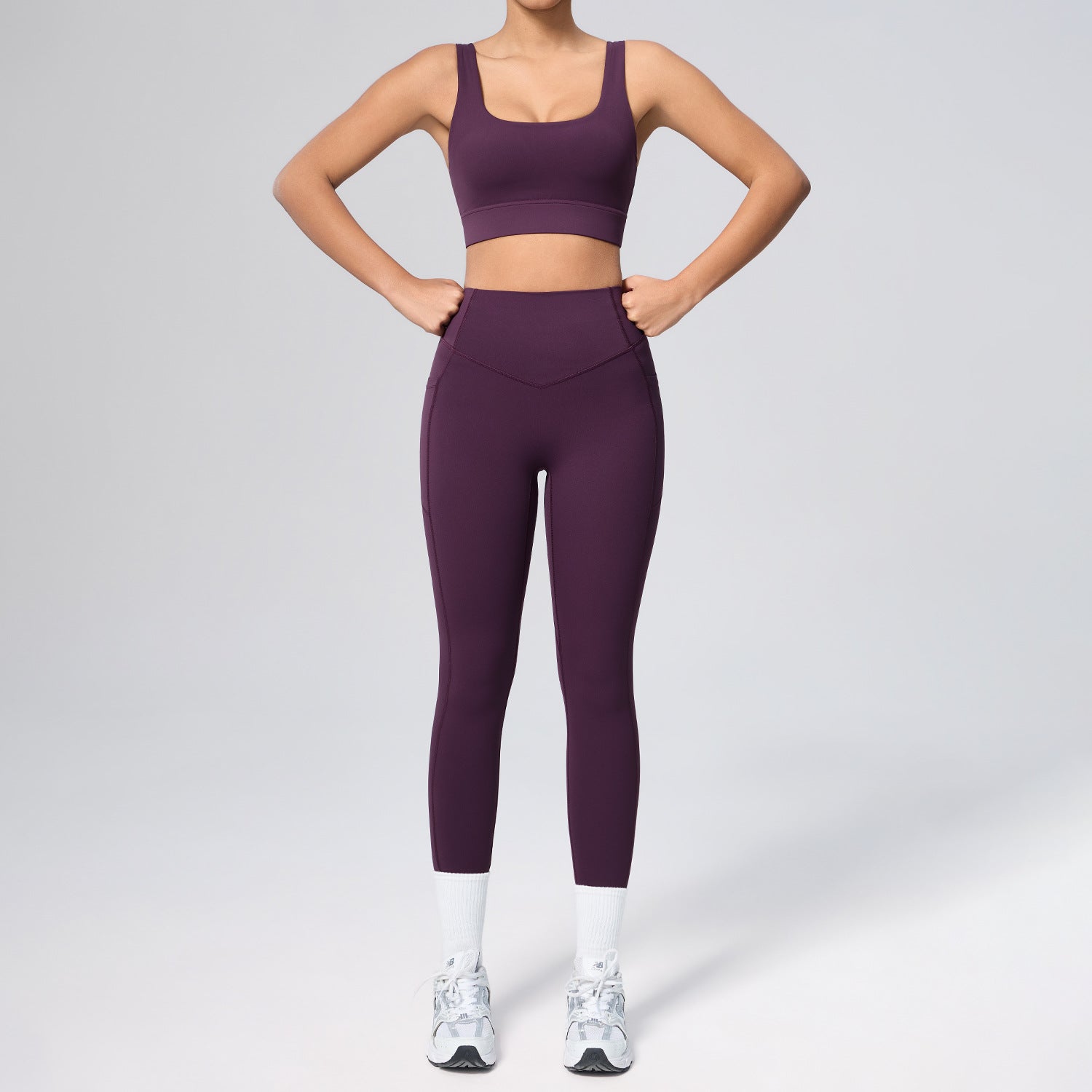 Women's new fitness quick-drying sports bras set