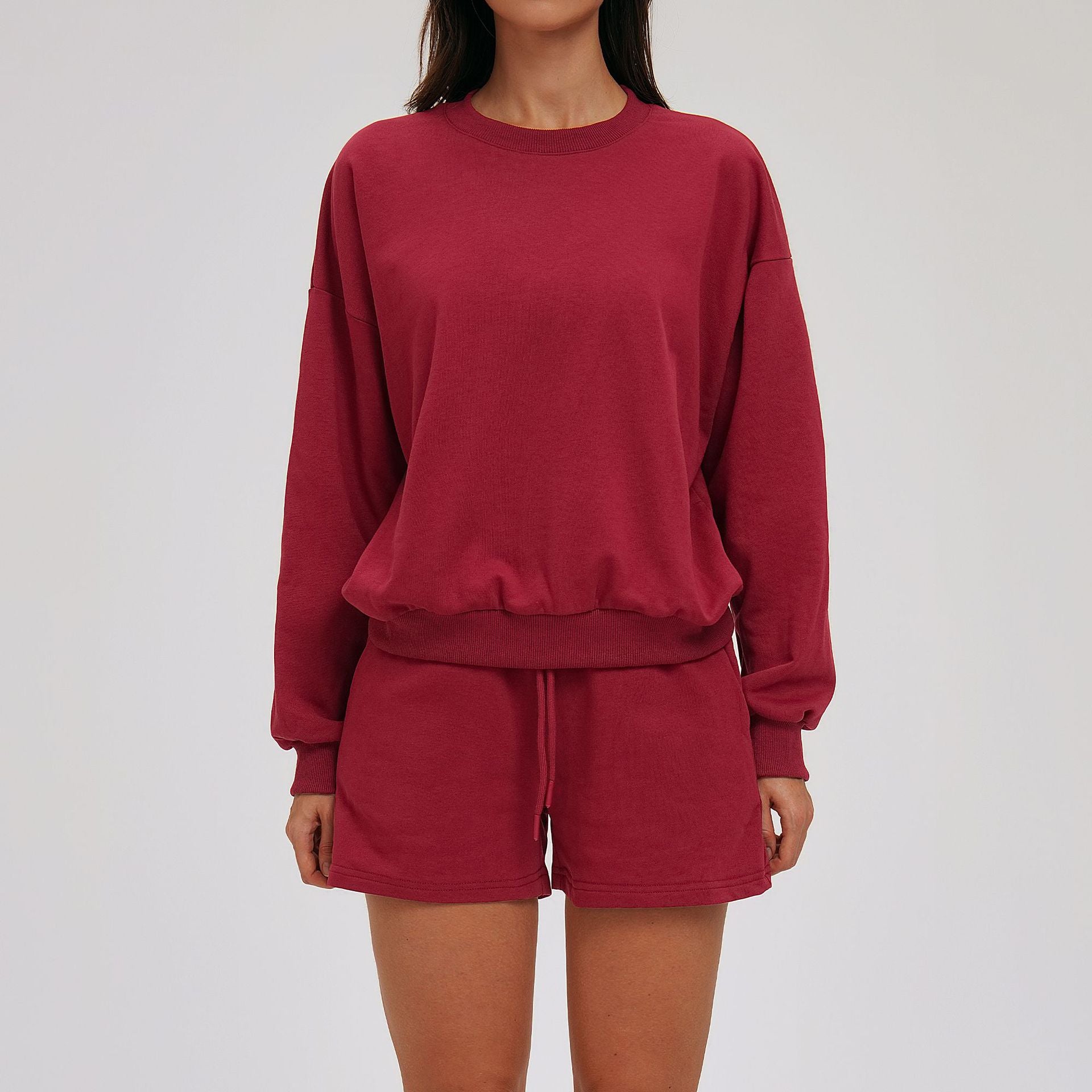 Fashion Versatile Loose-Fit Winter Sportswear hoodies Set