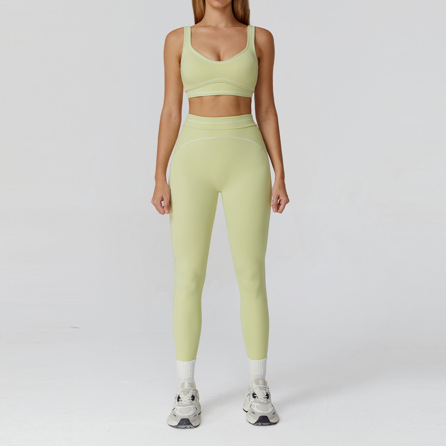 Women's hot selling sports bras with leggings fitness yoga set