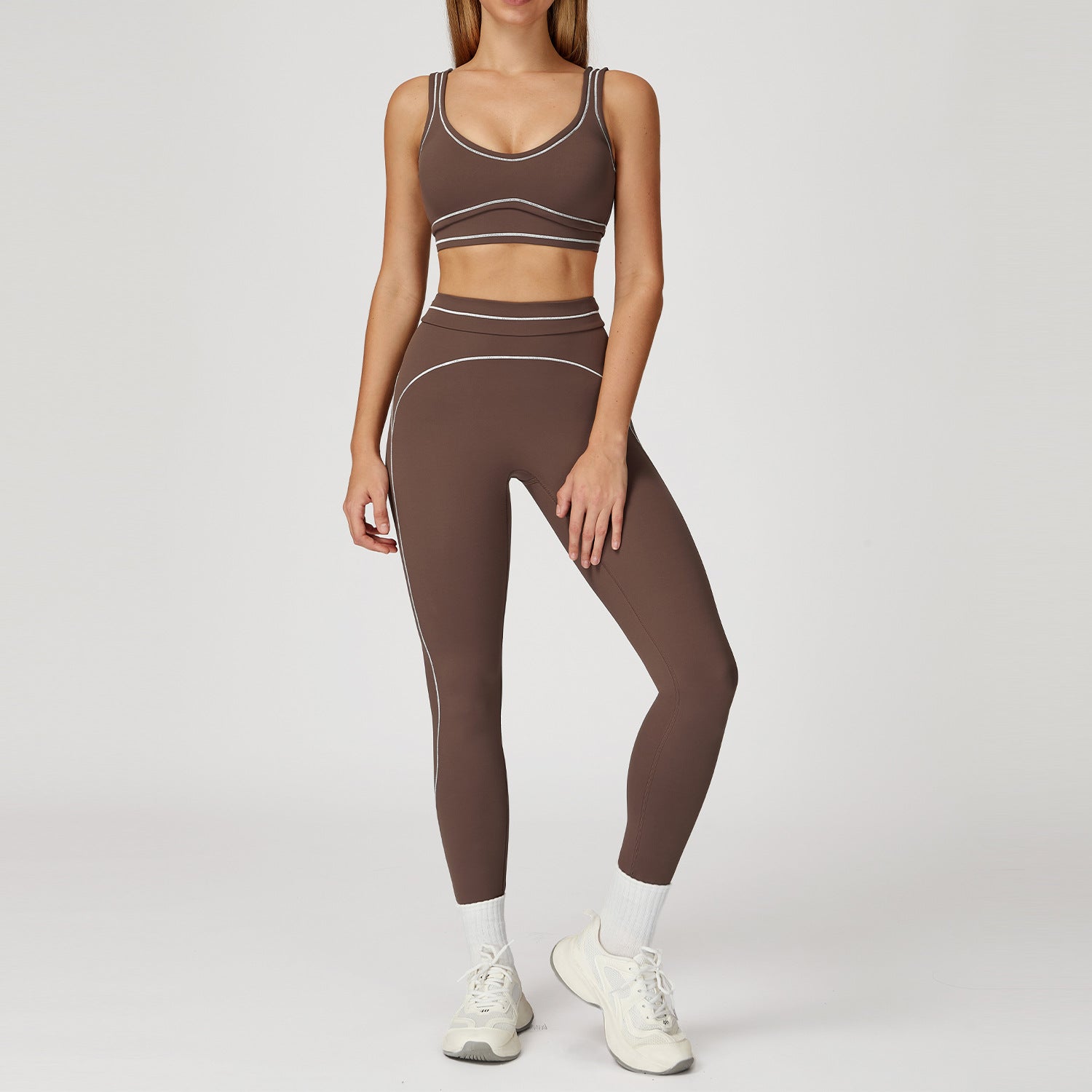 Women's hot selling sports bras with leggings fitness yoga set