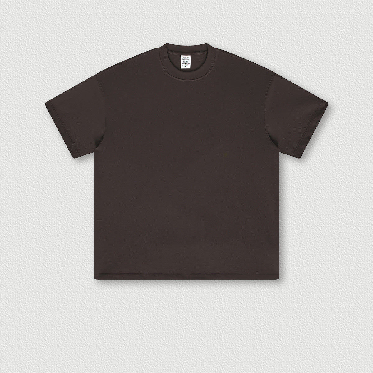 Men's Wear Spring and Summer Trendy  Solid Color Short Sleeve Loose Small Neck T-Shirt