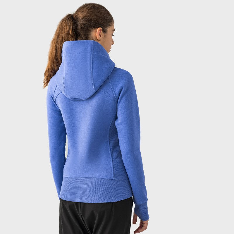 Women's New Thickened Warm Hooded Sports Coat