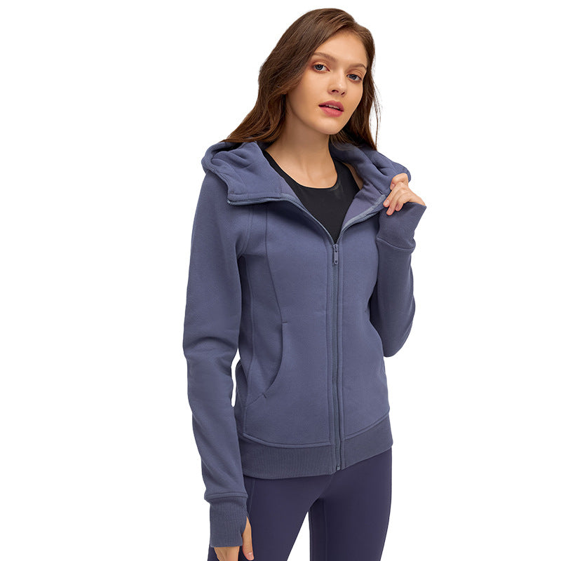 Women's New Thickened Warm Hooded Sports Coat