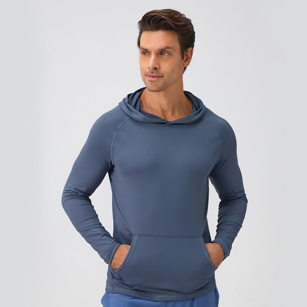 Men's Sports Hooded Moisture-Absorbent Quick-Drying Fitness Clothing