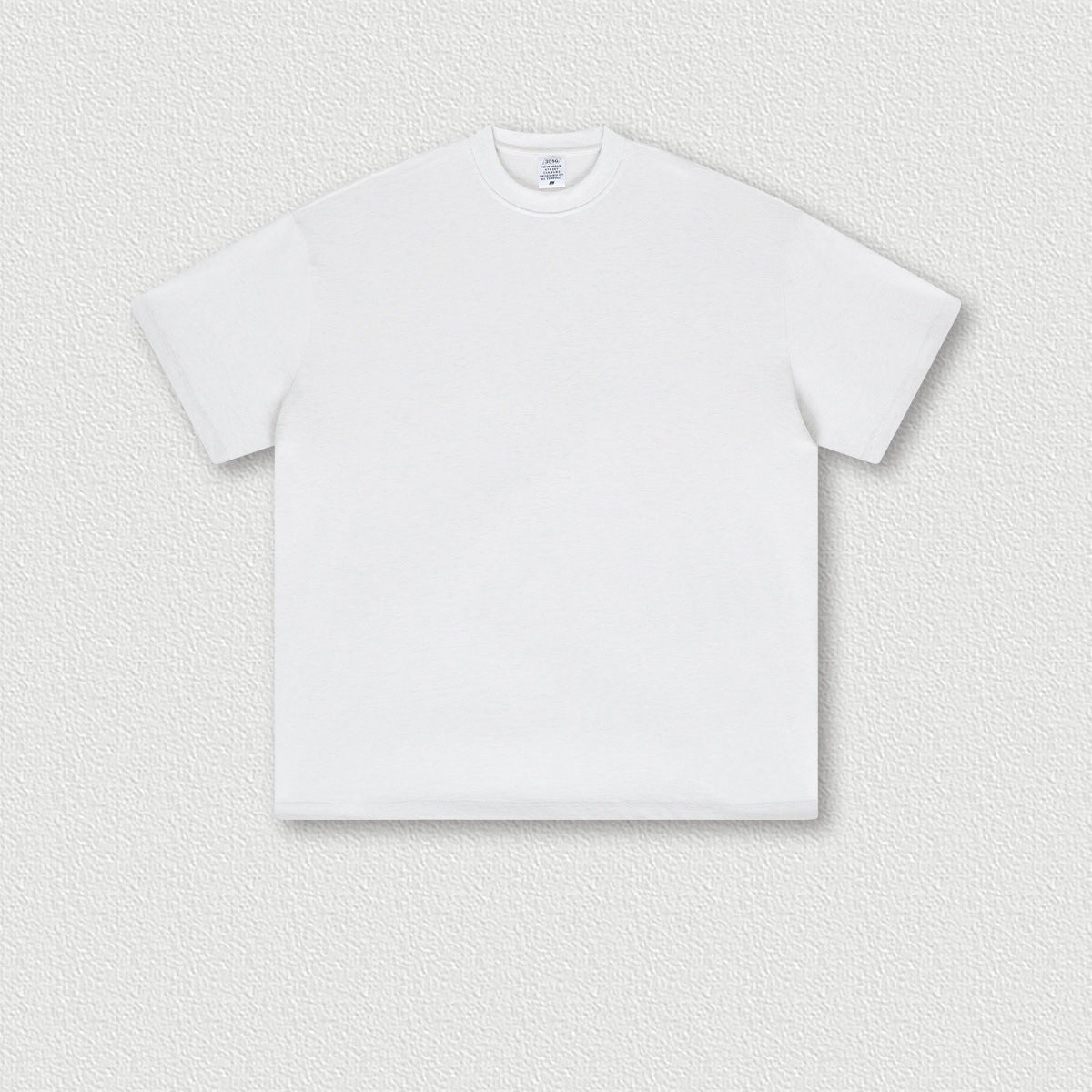 Men's Wear Spring and Summer Trendy  Solid Color Short Sleeve Loose Small Neck T-Shirt