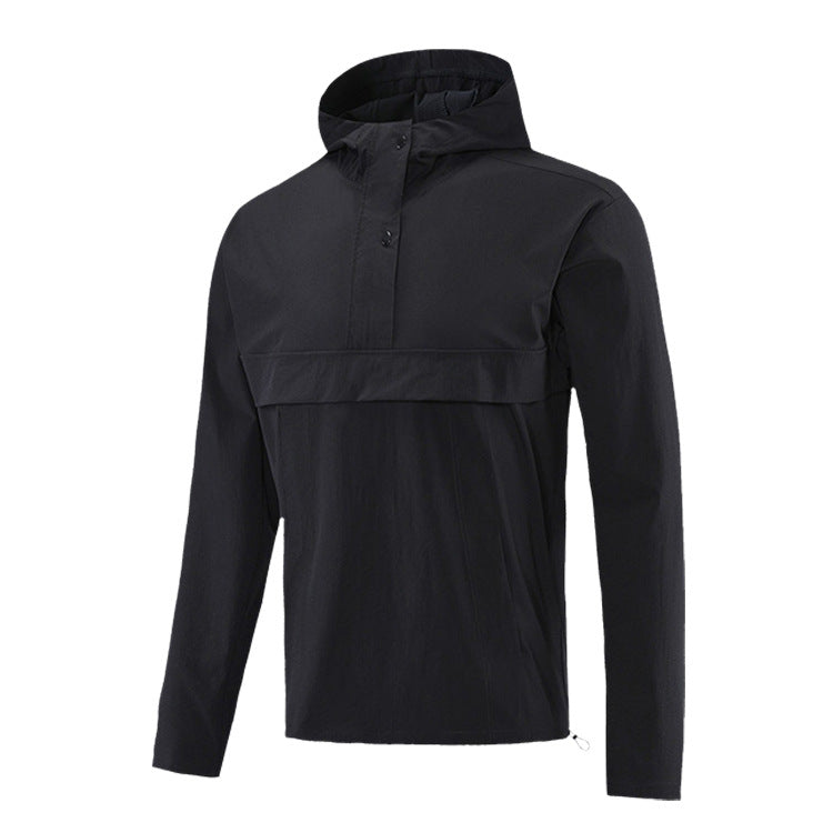 Men's New Autumn and Winter Outdoor Casual Running Hooded Jacket Waterproof