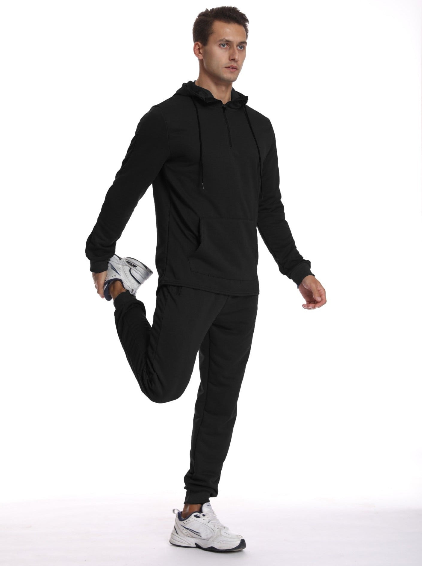 Men's Sports Half-Zip Hooded Suits