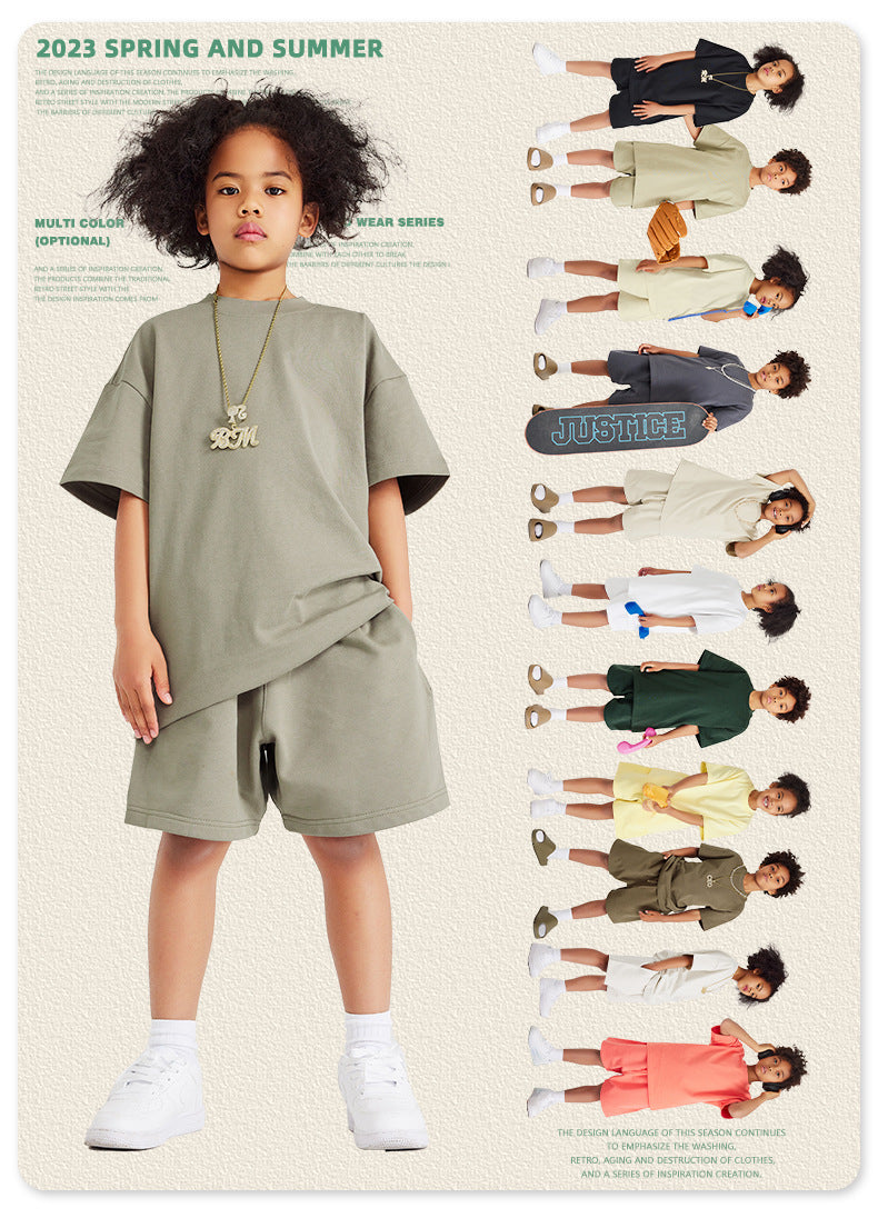 Children's Heavy Earth Color Shorts